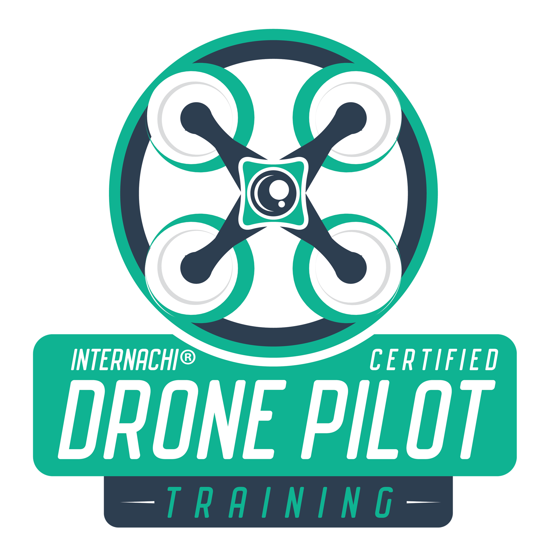 Internachi Certified Drone Pilot Training badge.