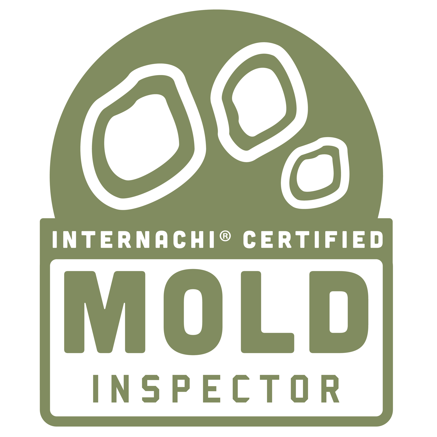 Internachi Certified Mold Inspector badge.