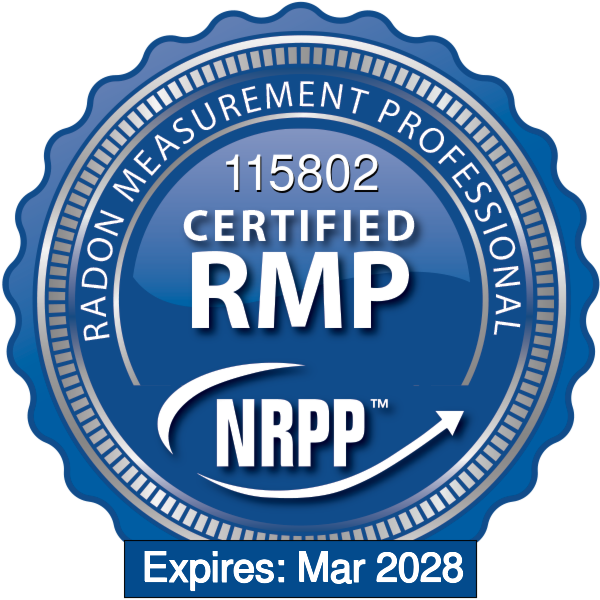 NRPP Radon Measurement Professional Certification badge